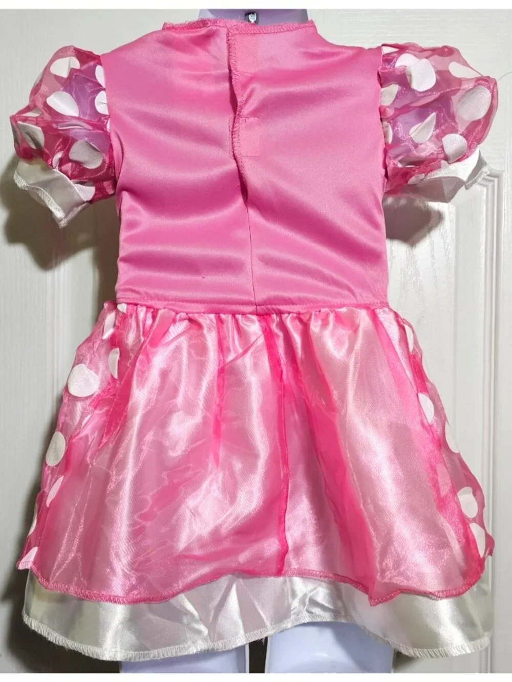 Minnie Mouse Pink Polka Dot Toddler Costume Girls 2T Halloween Dress Ears Cute
